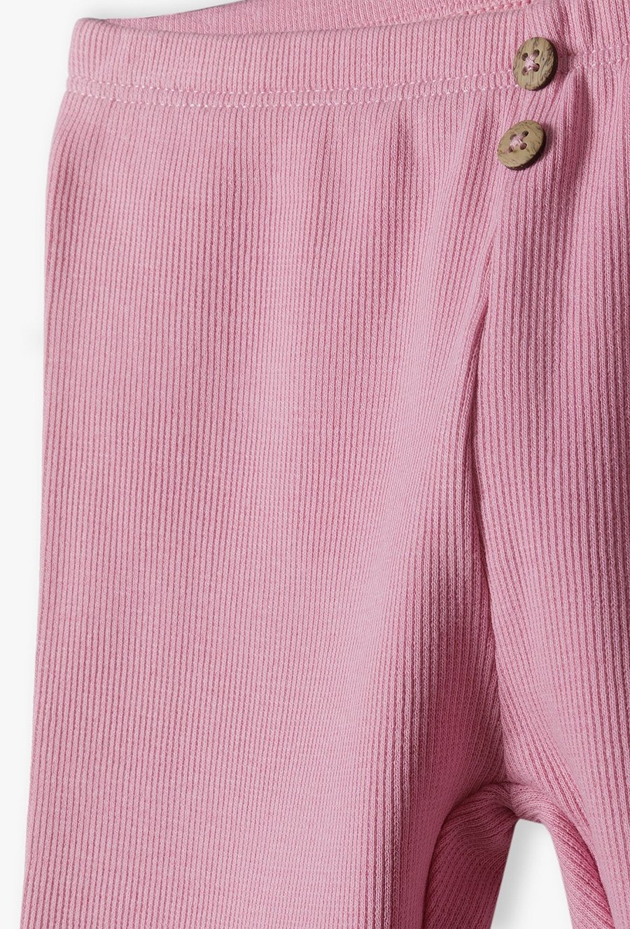 Różowe leginsy niemowlęce w prążki - 510.15.