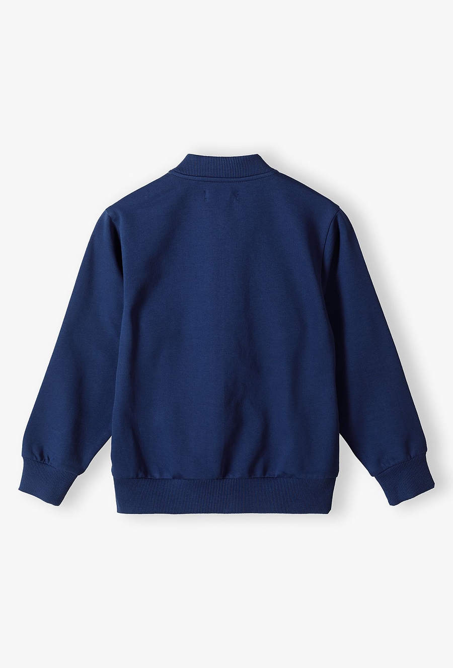 Bluza dresowa granatowa dla chłopca typu bomber