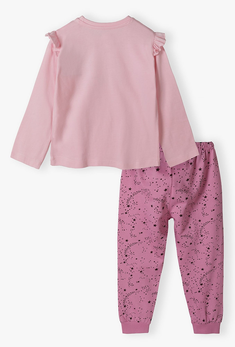 Piżama dla dziewczynki - różowa z wróżkami