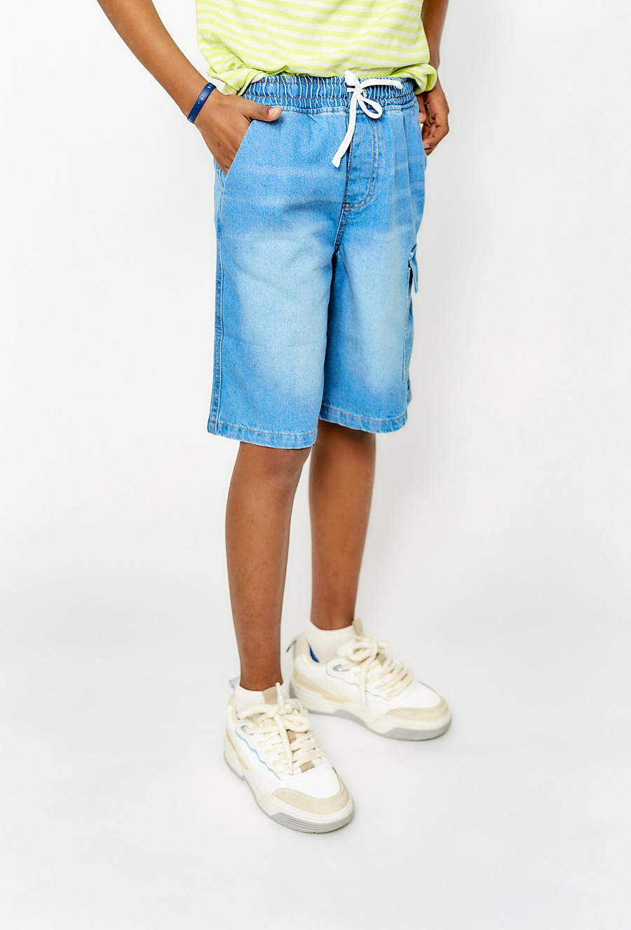 Jeansowe szorty cargo