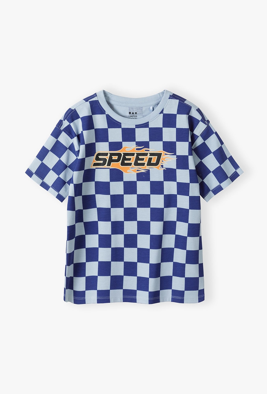 T-shirt chłopięcy w szachownice