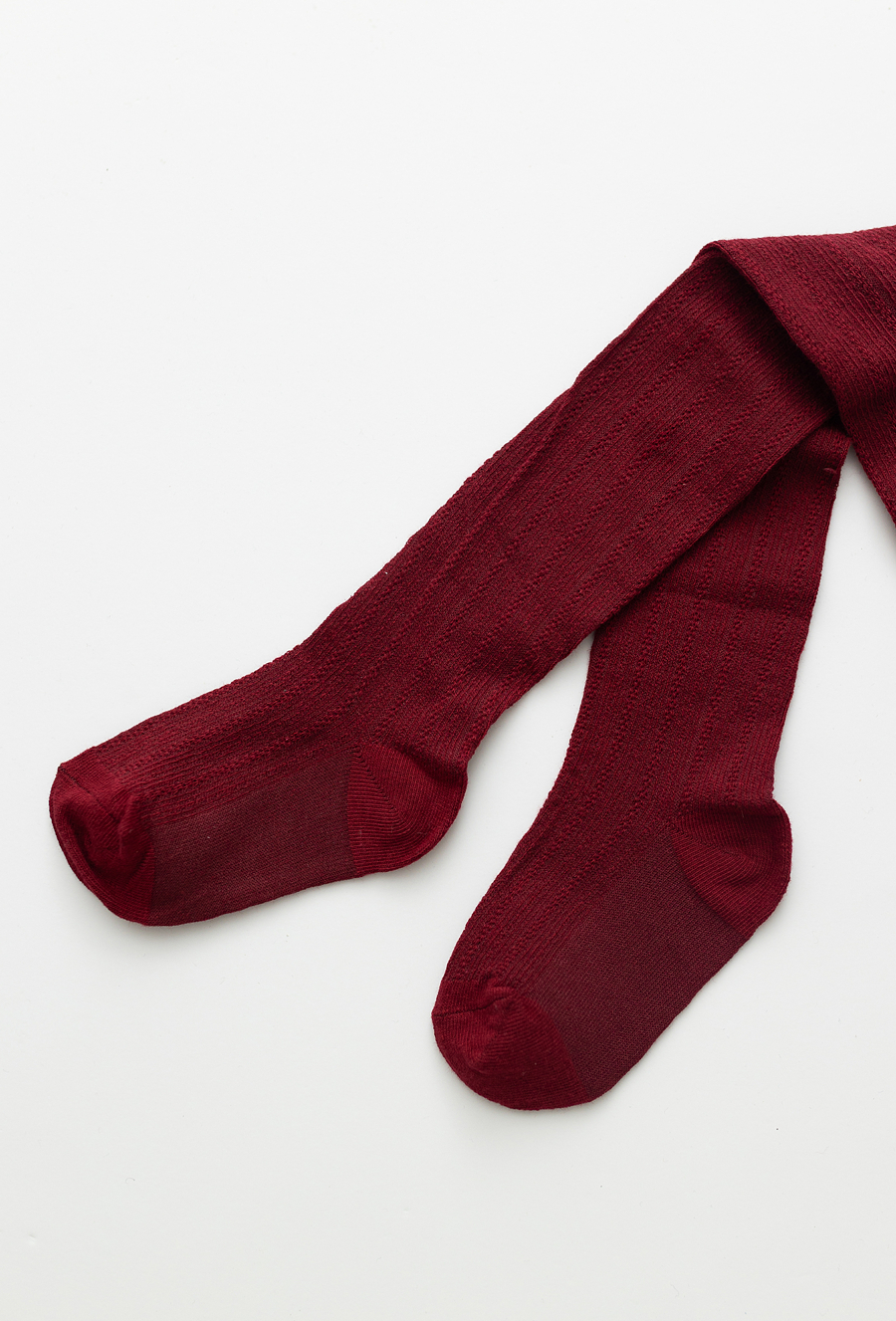 Rajstopy dziecięce czerwone grube w paski.