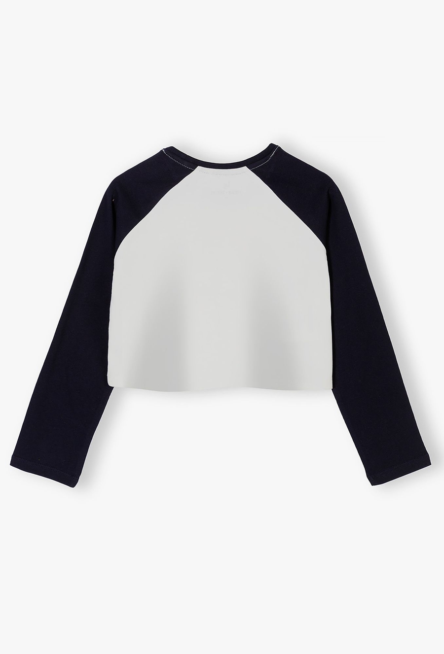 Bluzka dziewczęca top w biało-czarnej kolorystyce