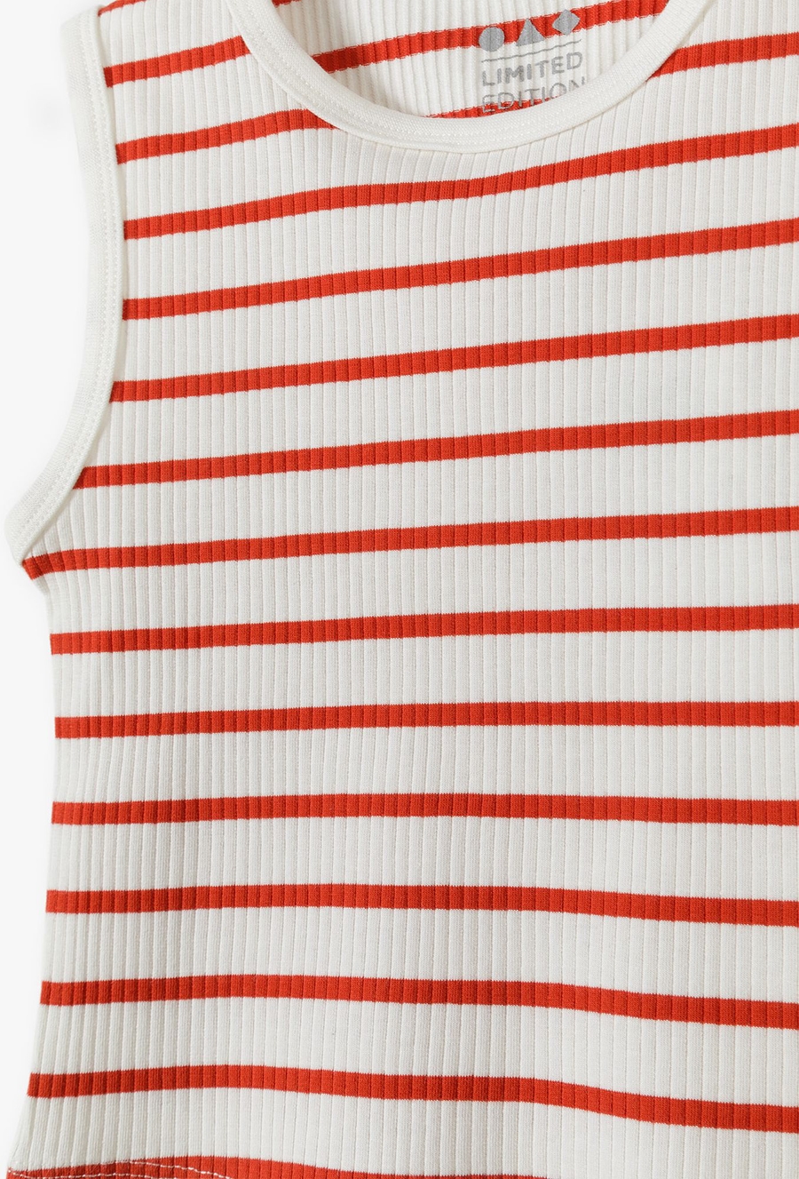 Komplet dziewczęcy dzianinowy na lato w prążki - Limited Edition