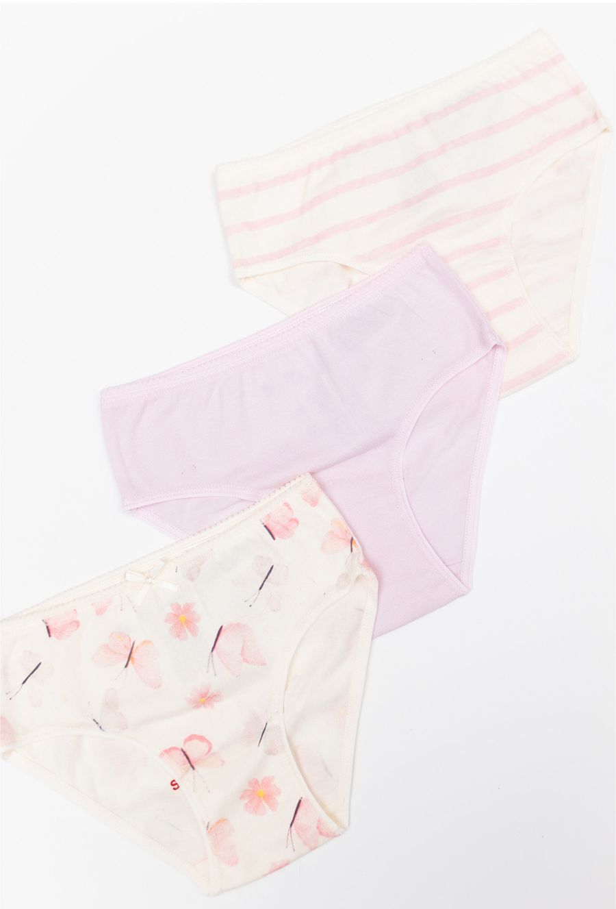 Majtki bawełniane dla dziewczynki - 3-pak