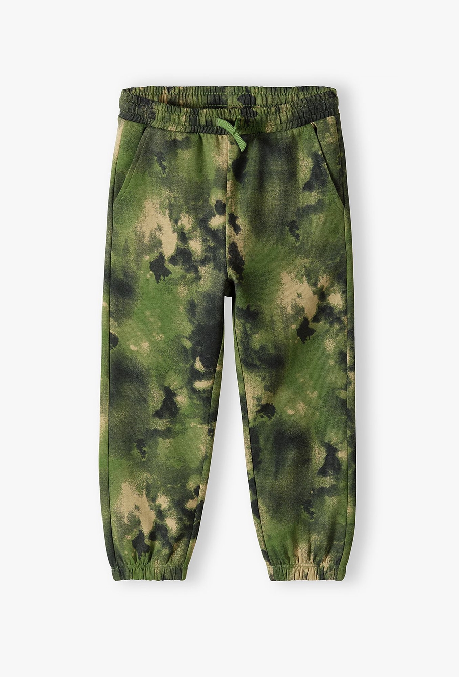 Spodnie dresowe dla chłopca bawełniane- moro