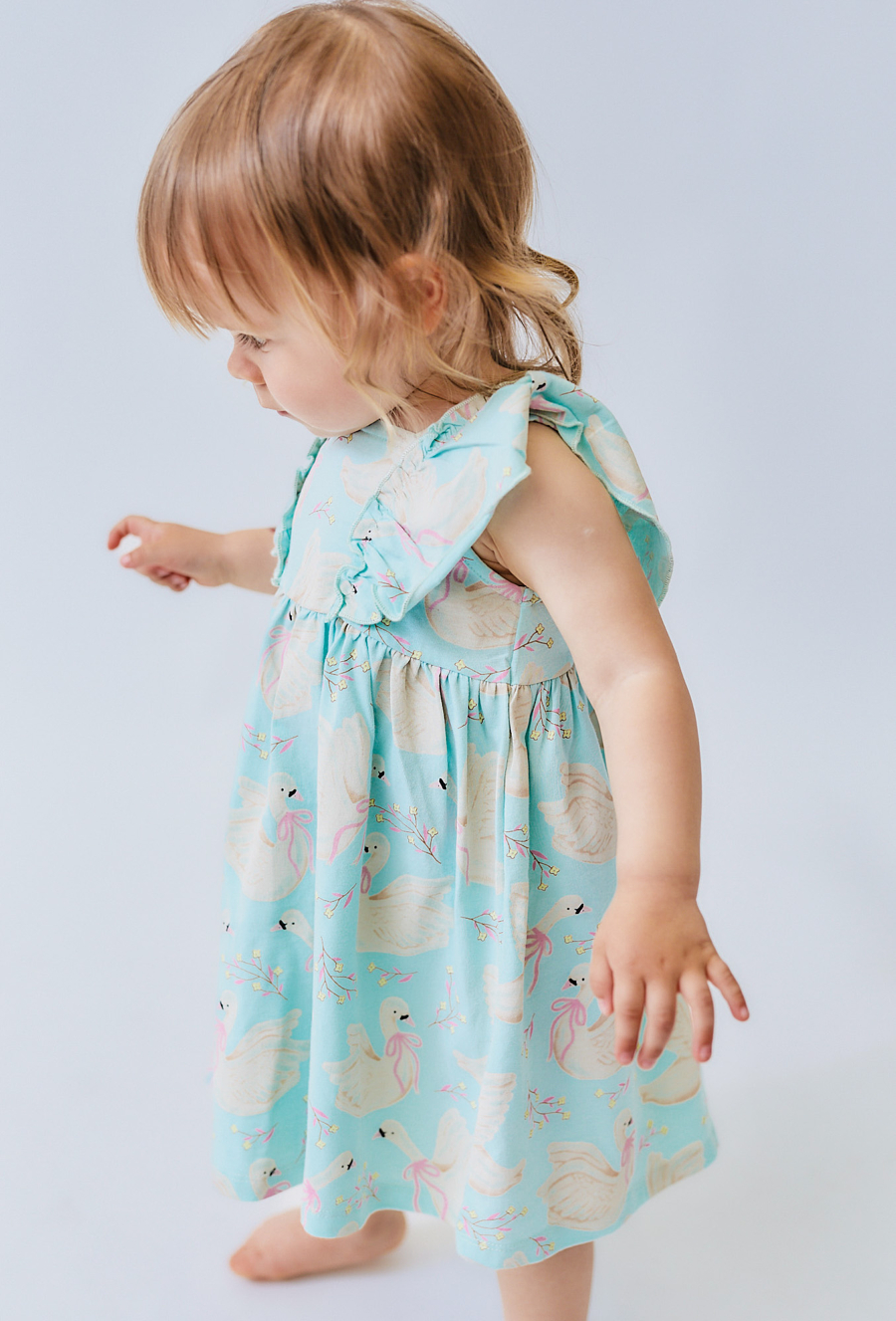 Sukienka niemowlęca na lato - niebieska