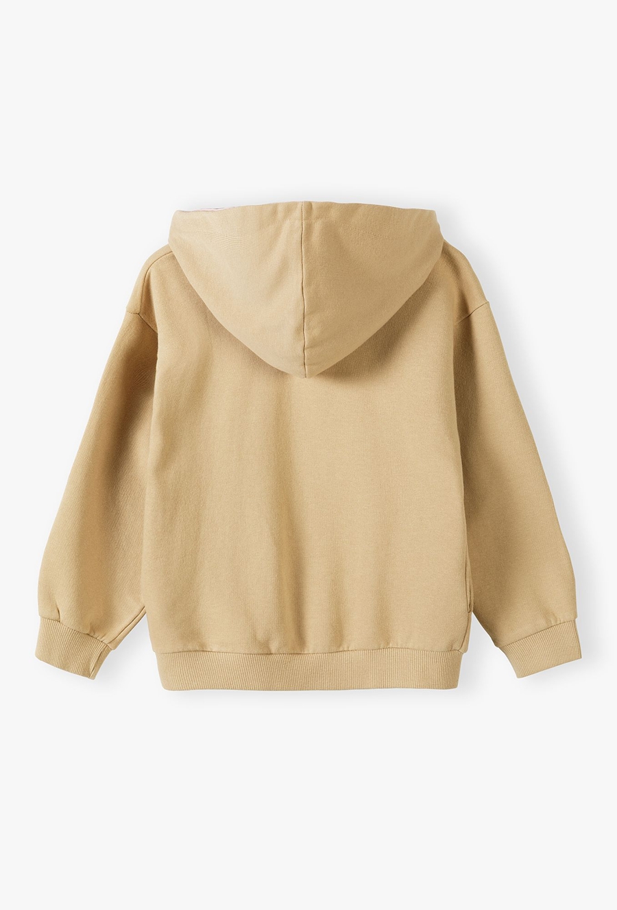 Bluza dresowa dla dziewczynki - beżowa z kotem - 510.15.