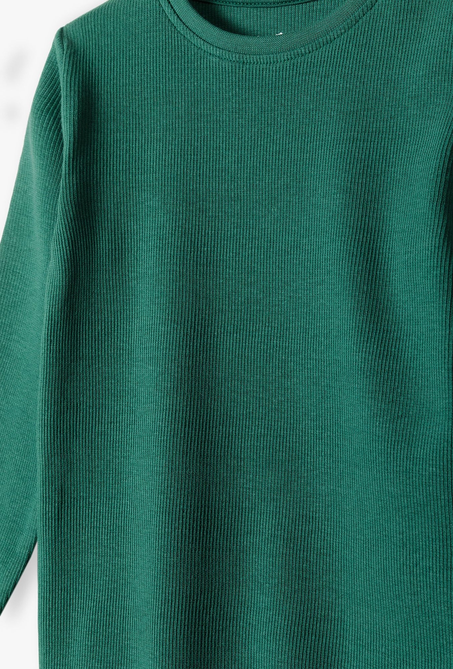 Body z długim rękawem - zielone w prążki - 510.15.