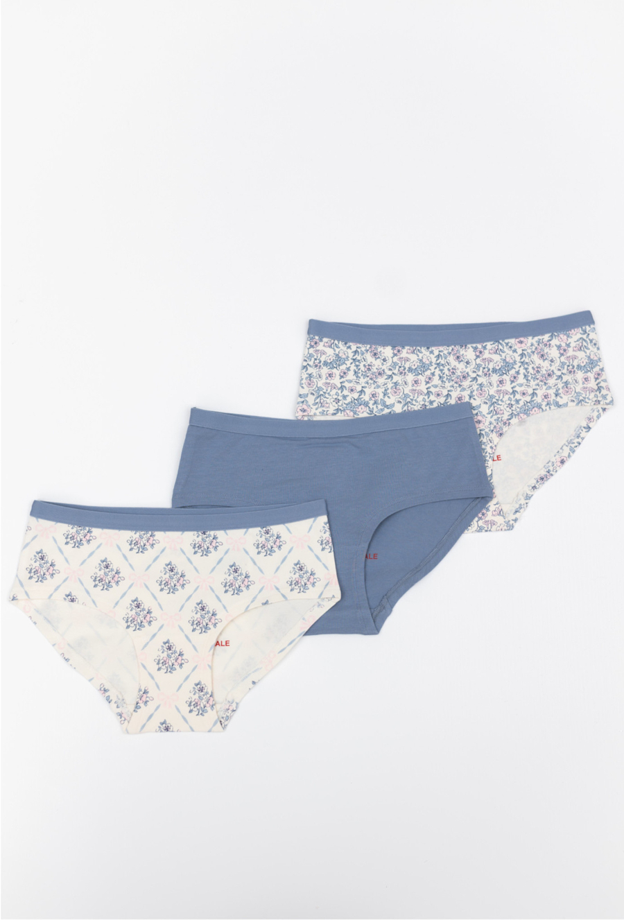 Bawełniane majtki dziewczęce 3-pak