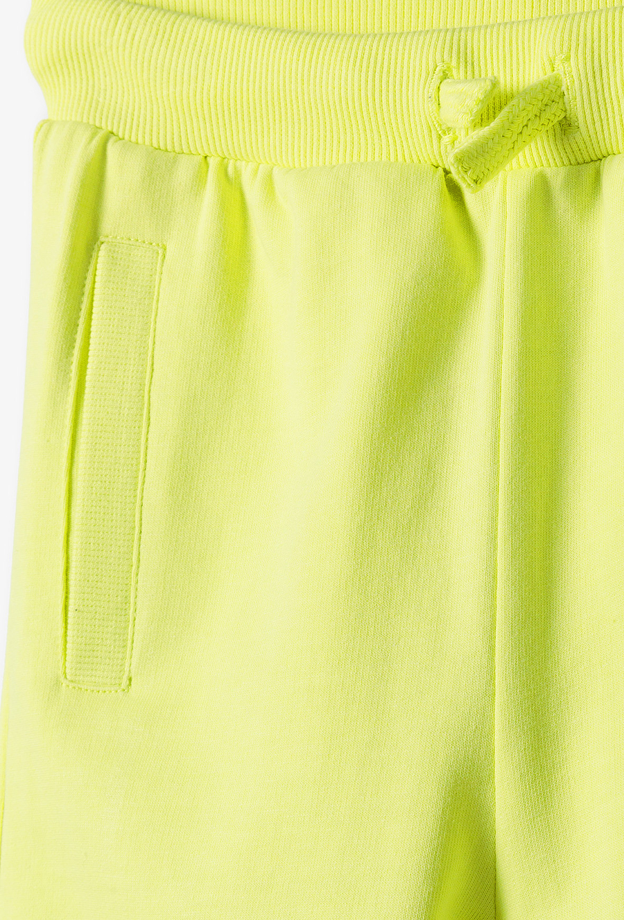 Dresowe spodnie limonkowe slim dla dziecka - 510.15.