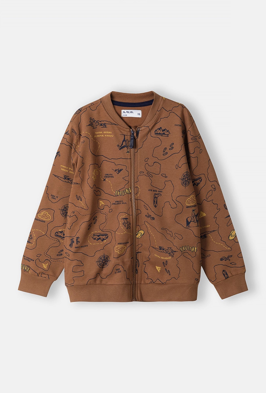 Bawełniana bluza rozpinana dla chłopca