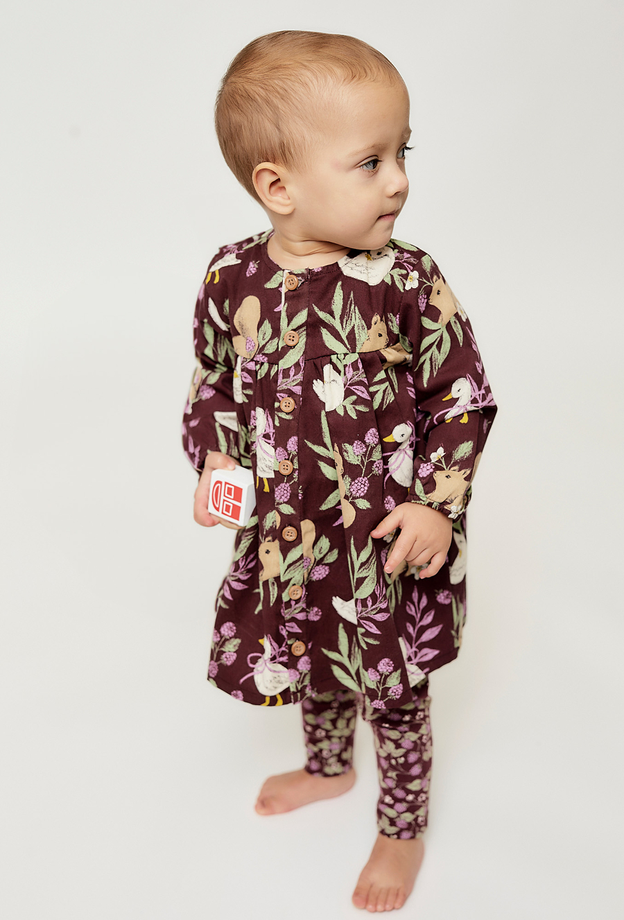 Sukienka niemowlęca z długim rękawem