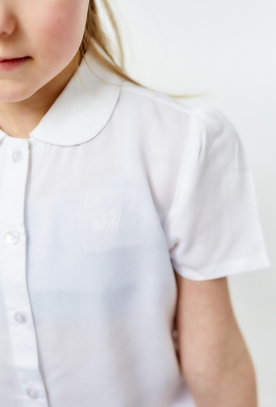 Koszula dziewczęca z ótkim rękawem