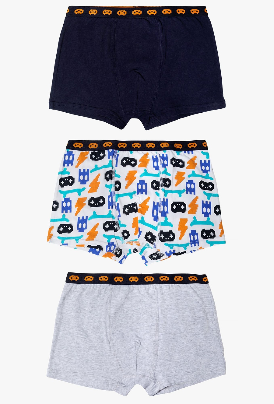 Bokserki dzianinowe dla chłopca - Game - 3-pak 510.15.