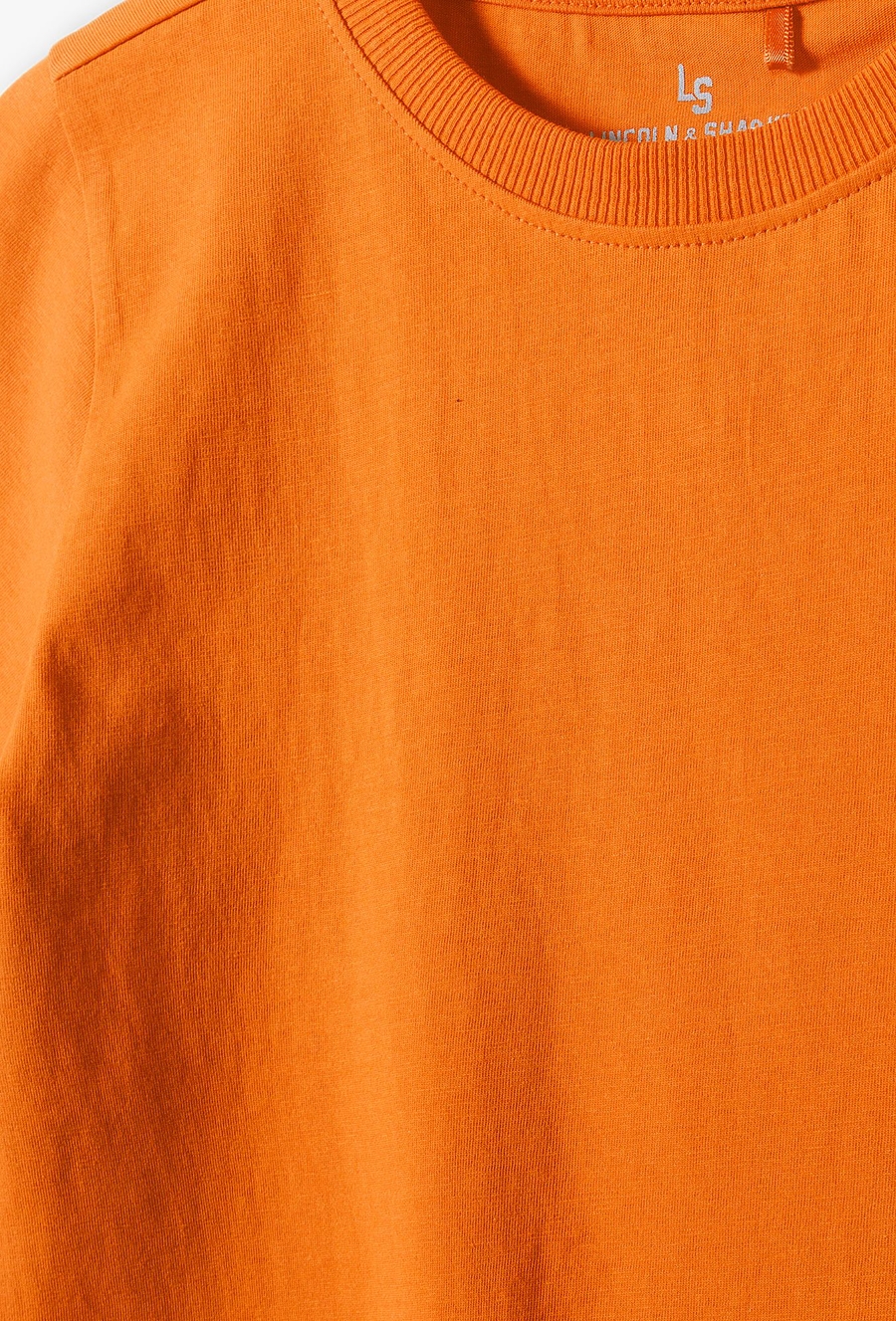 Bawełniany t-shirt dla dziecka - pomarańczowy - Basic
