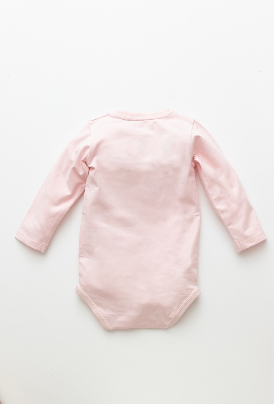 Różowe body niemowlęce z nadrukiem kokardki i wisienek