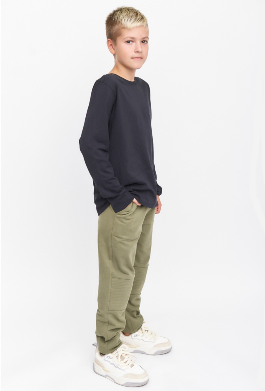 Czarna bluzka basic - długi rękaw - Lincoln&Sharks