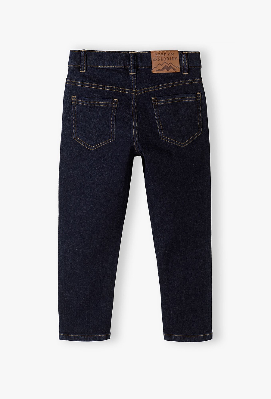Granatowe spodnie jeansowe dla chłopca