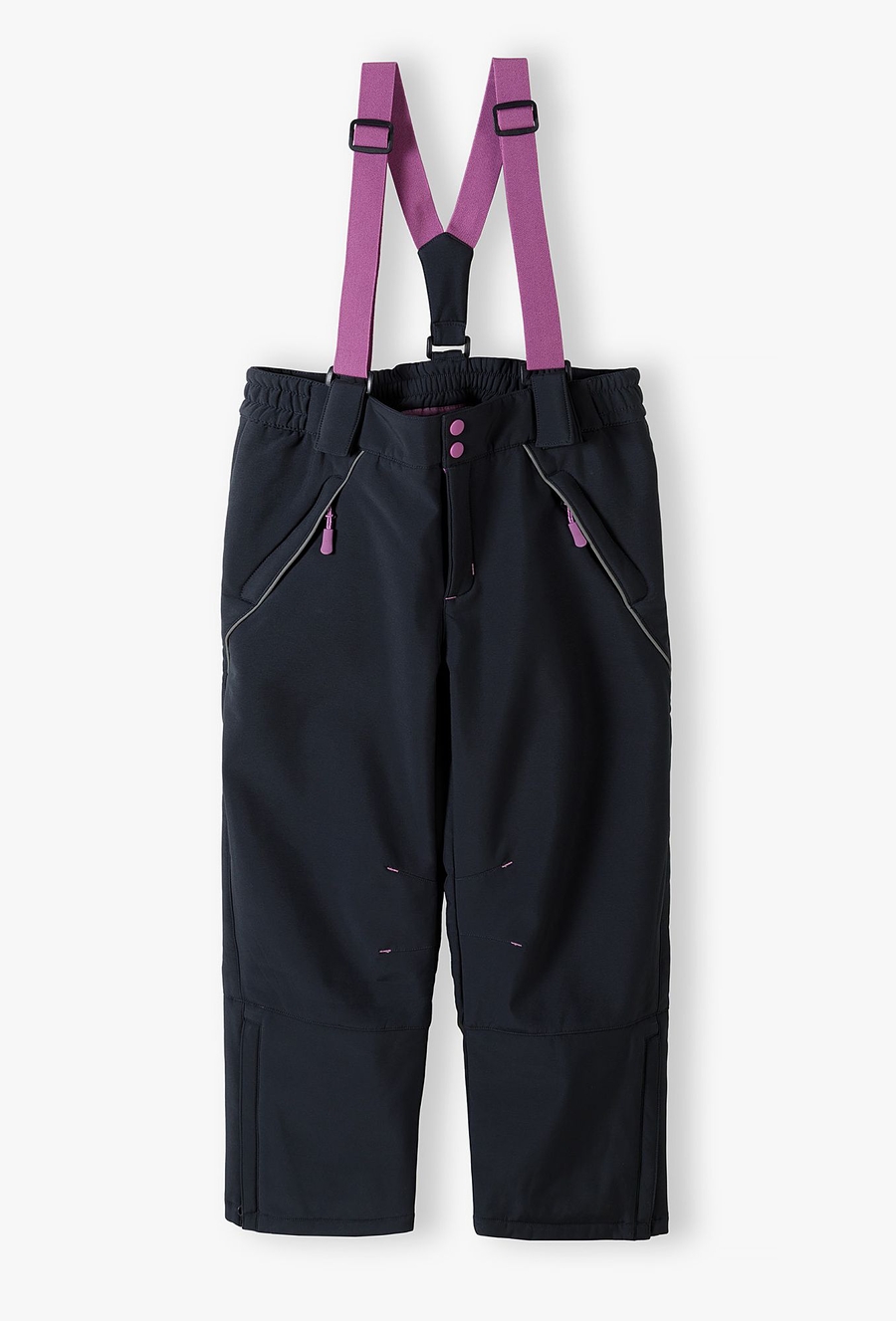 Dziewczęce spodnie narciarskie z szelkami