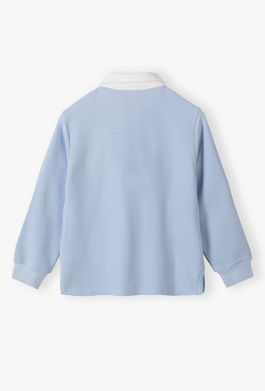 Bluzka z białym kołnierzykiem - niebieska - Max&Mia