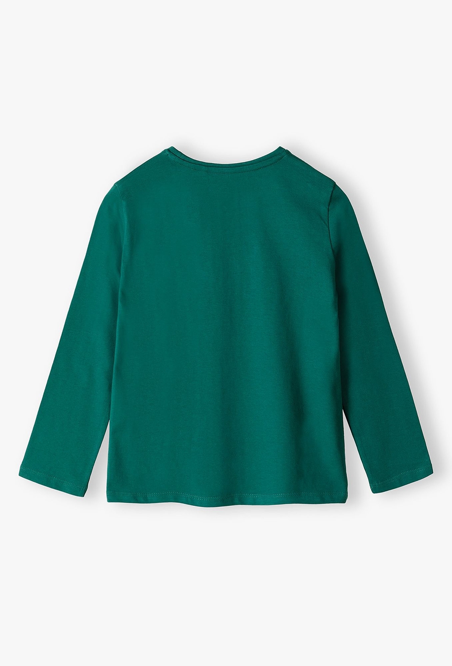 Zielona bluzka dziewczęca z napisem 