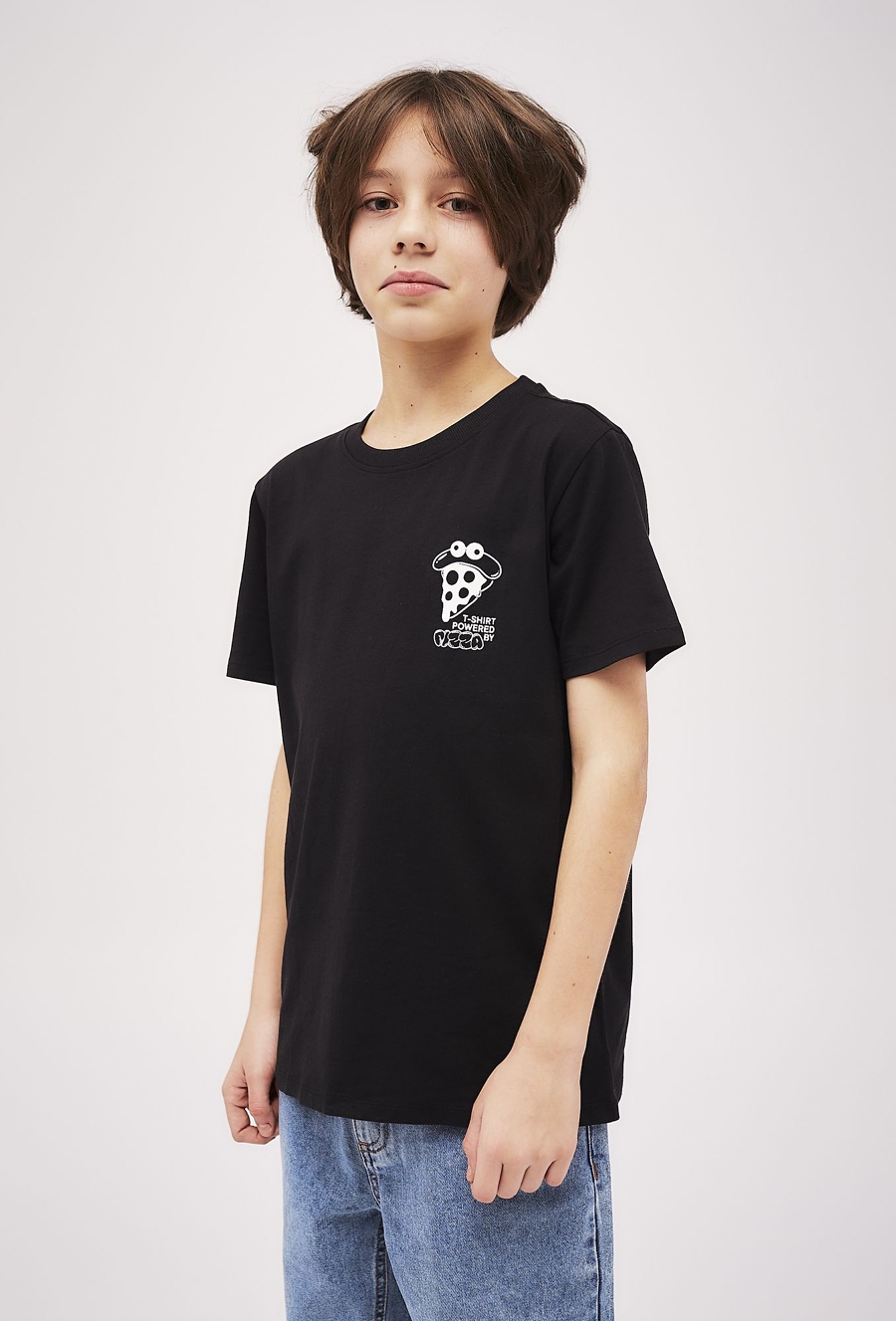 Czarny t-shirt dla chłopca