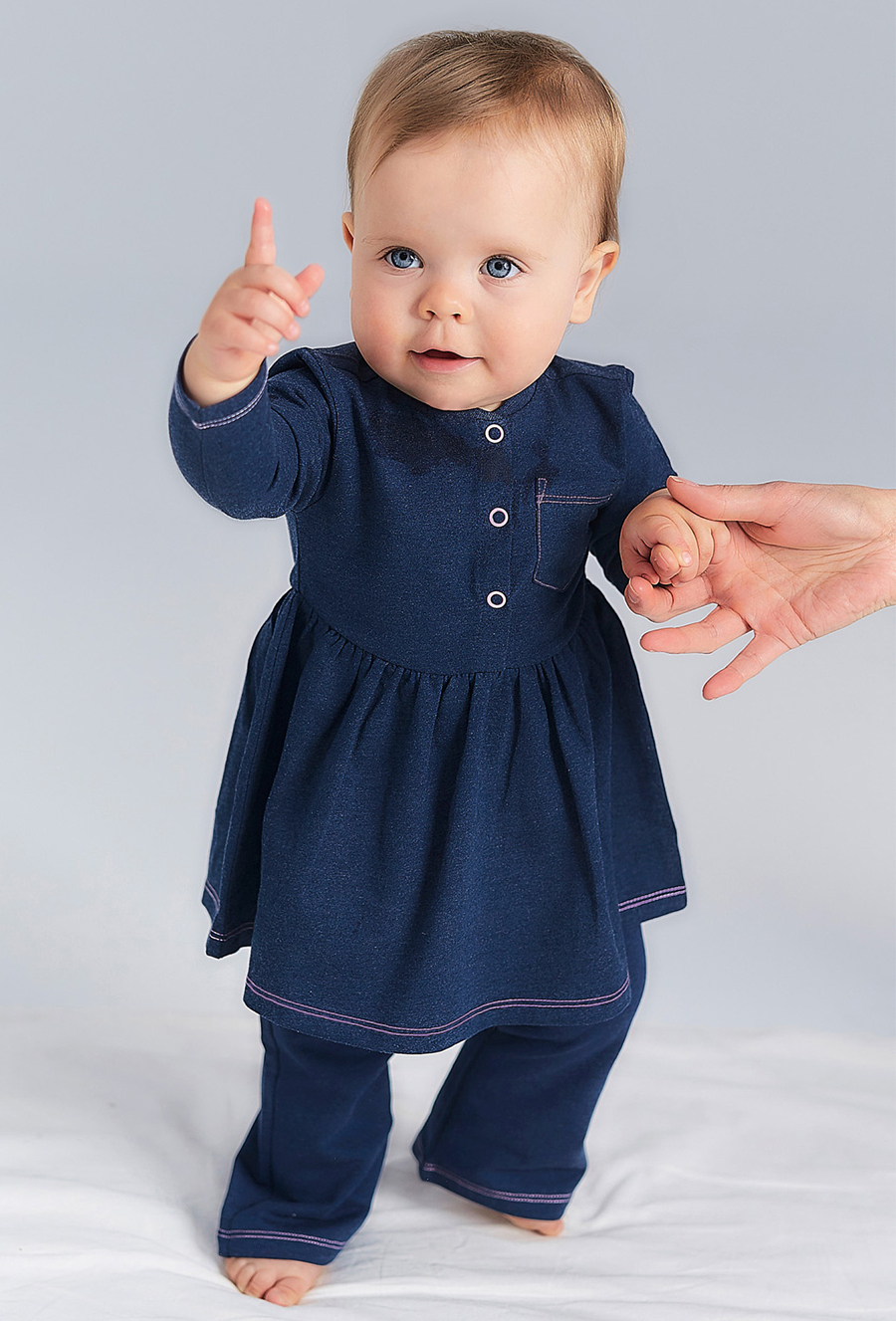 Sukienko - body dla niemowlaka z długim rękawem - 510.15.