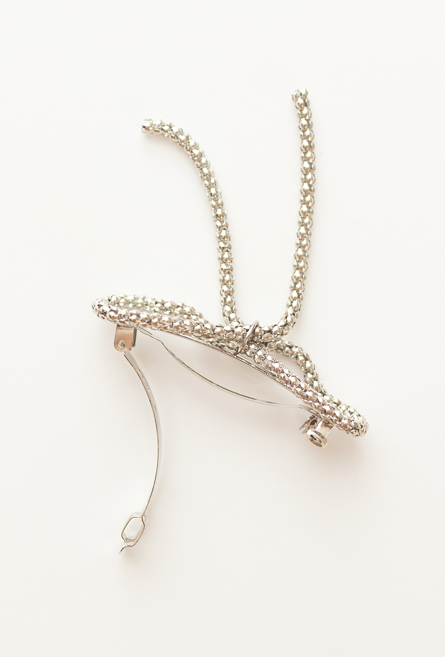 Spinka do włosów z cyrkoniami w kształcie kokardki