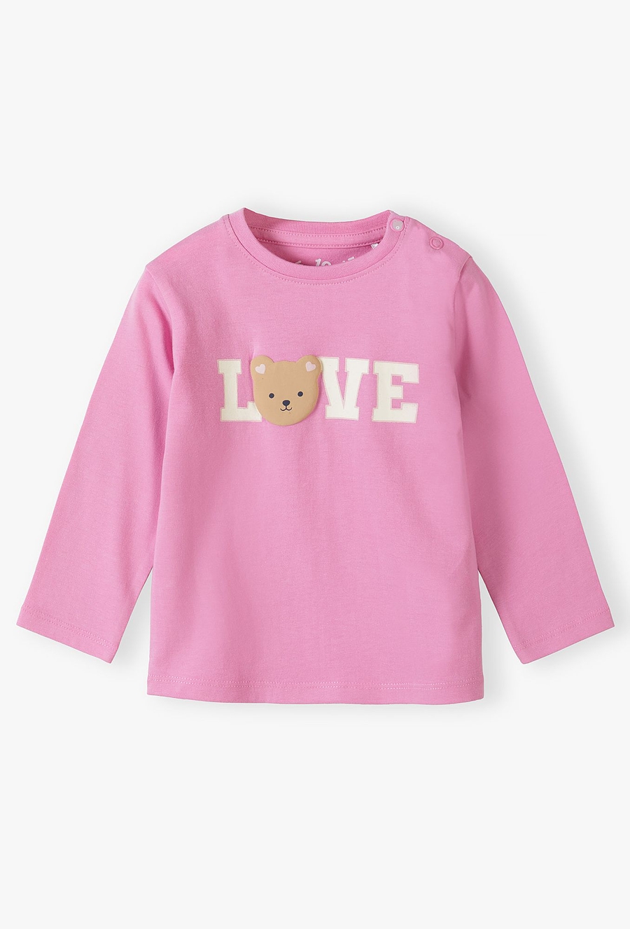 Różowa bluzka dla niemowlaka - LOVE - 510.15.