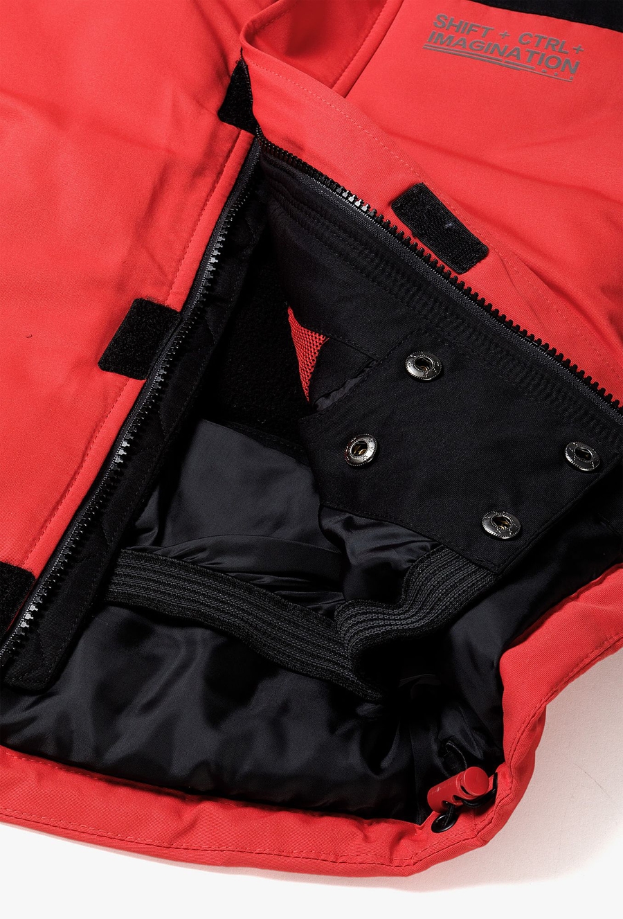 Kurtka narciarska dla dziecka - czerwono-czarna