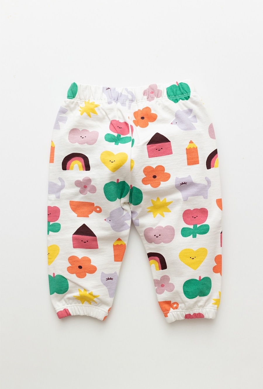 Spodnie dresowe niemowlęce z nadrukiem all over print