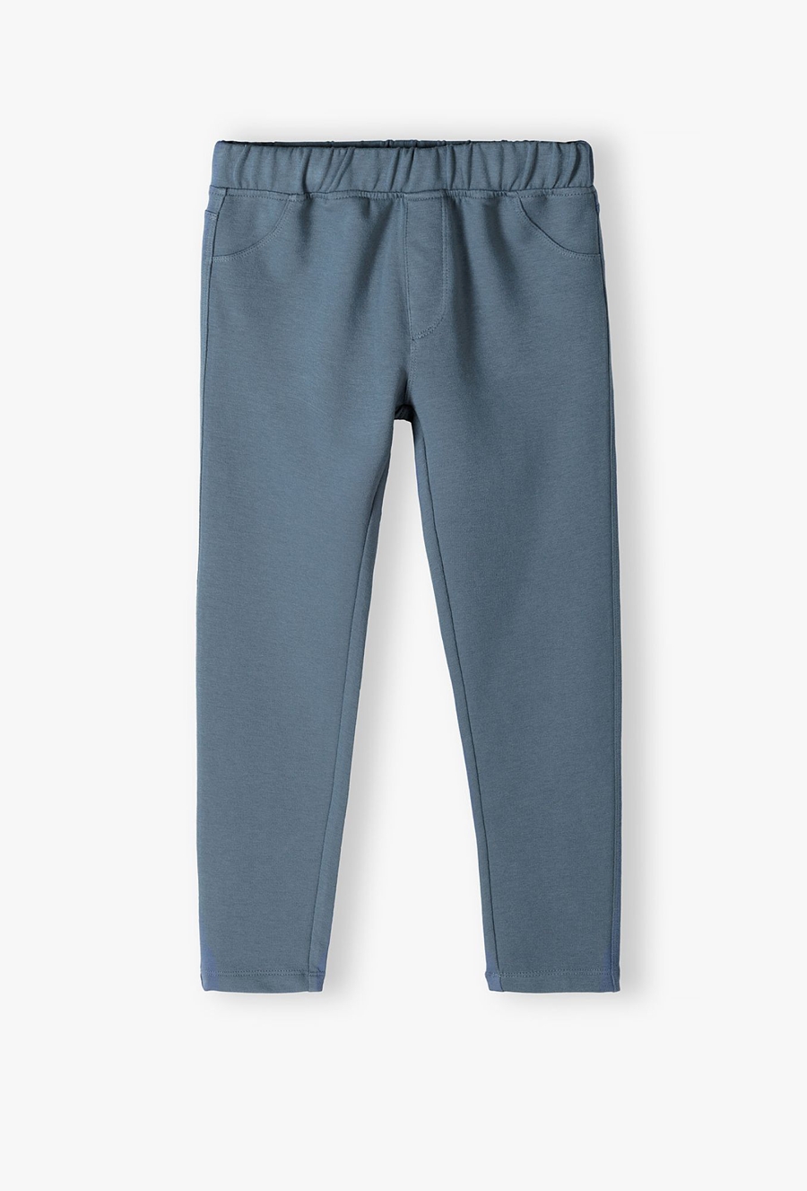 Gładkie tregginsy dziewczęce - niebieskie