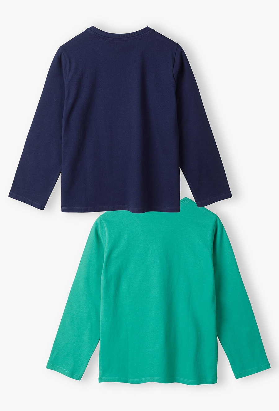Bluzki chłopięce - 2pak - granatowa i zielona