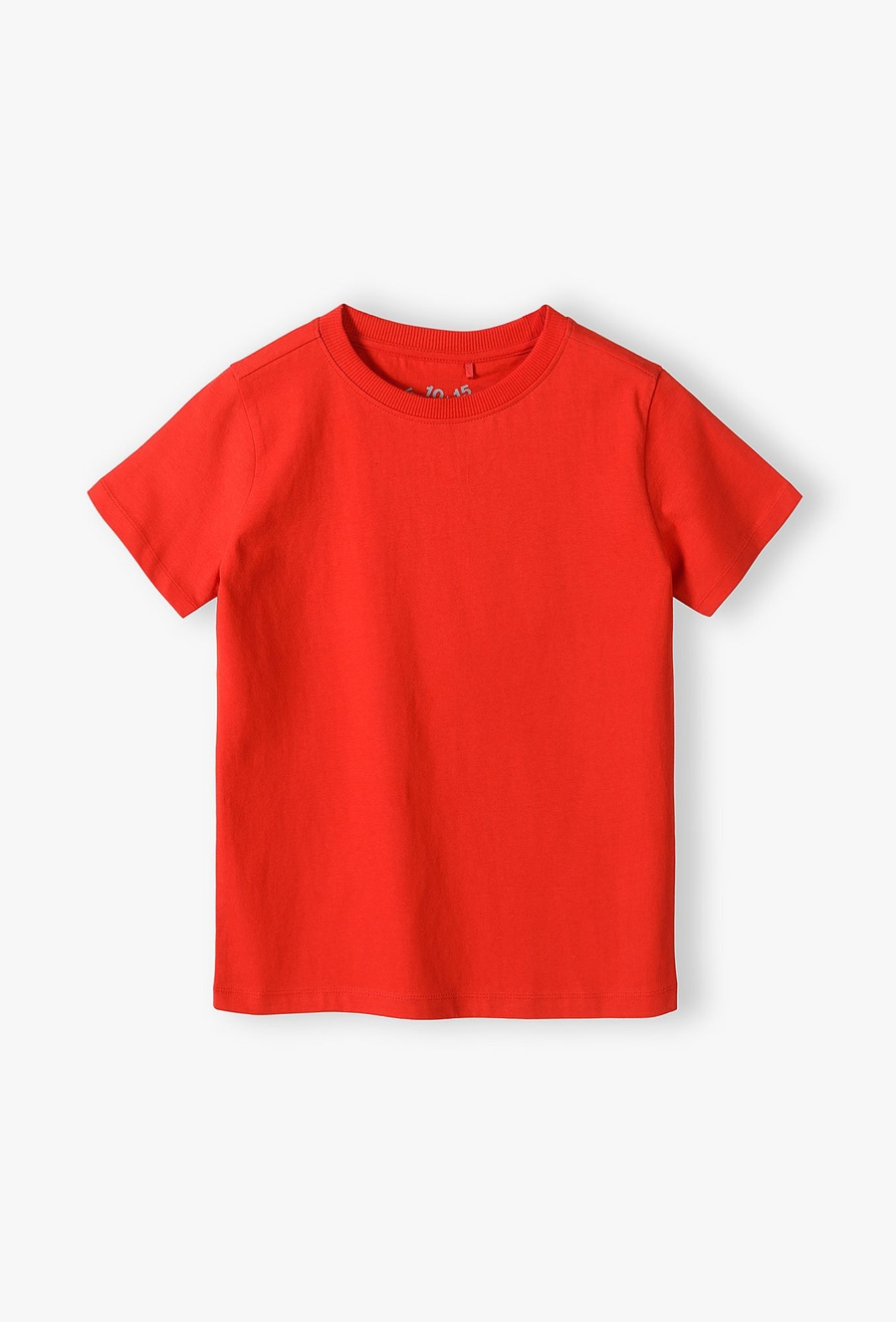 Czerwony bawełniany t-shirt dla dziecka - Basic - 510.15.