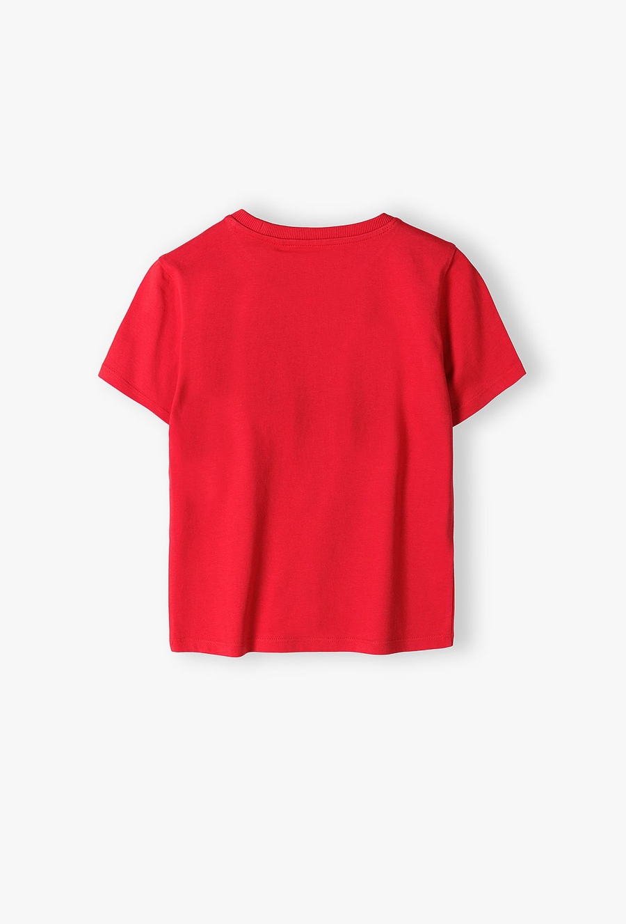 Czerwony t-shirt z Mikołajem