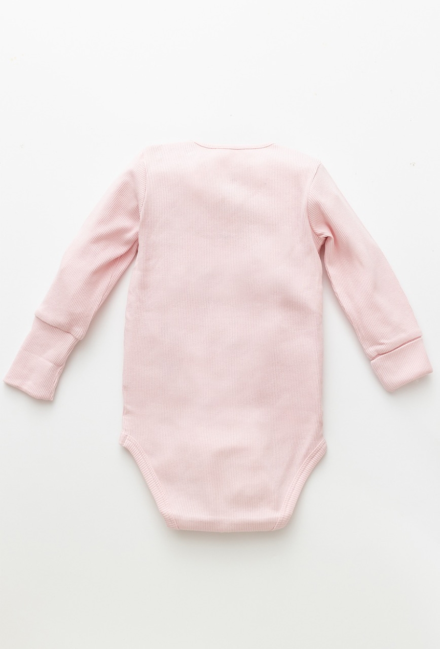 Różowe ribowe body niemowlęce - rośnij ze mną