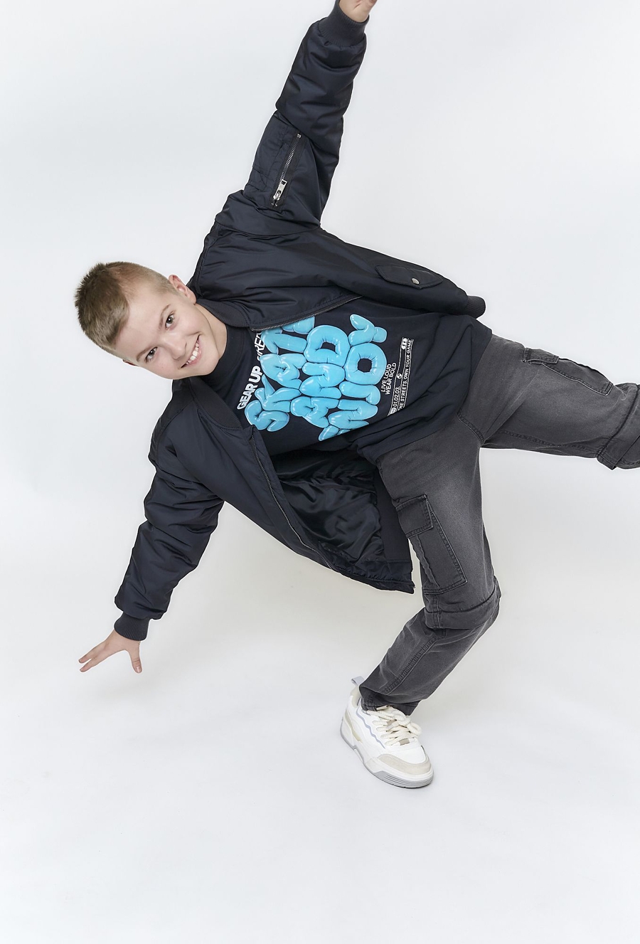 Kurtka chłopięca przejściowa - bomberka