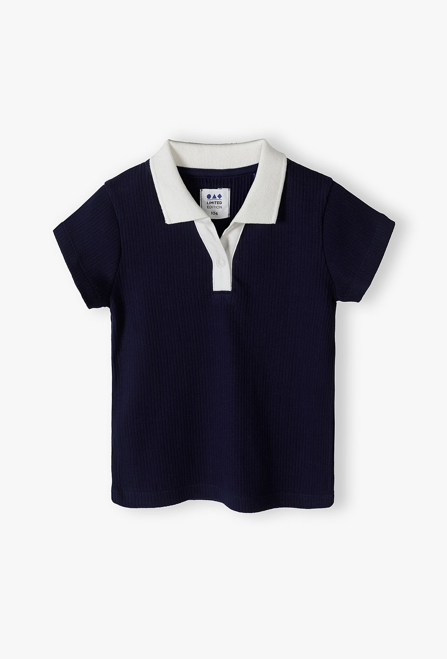 T-shirt dziewczęcy w prążki - Limited Edition