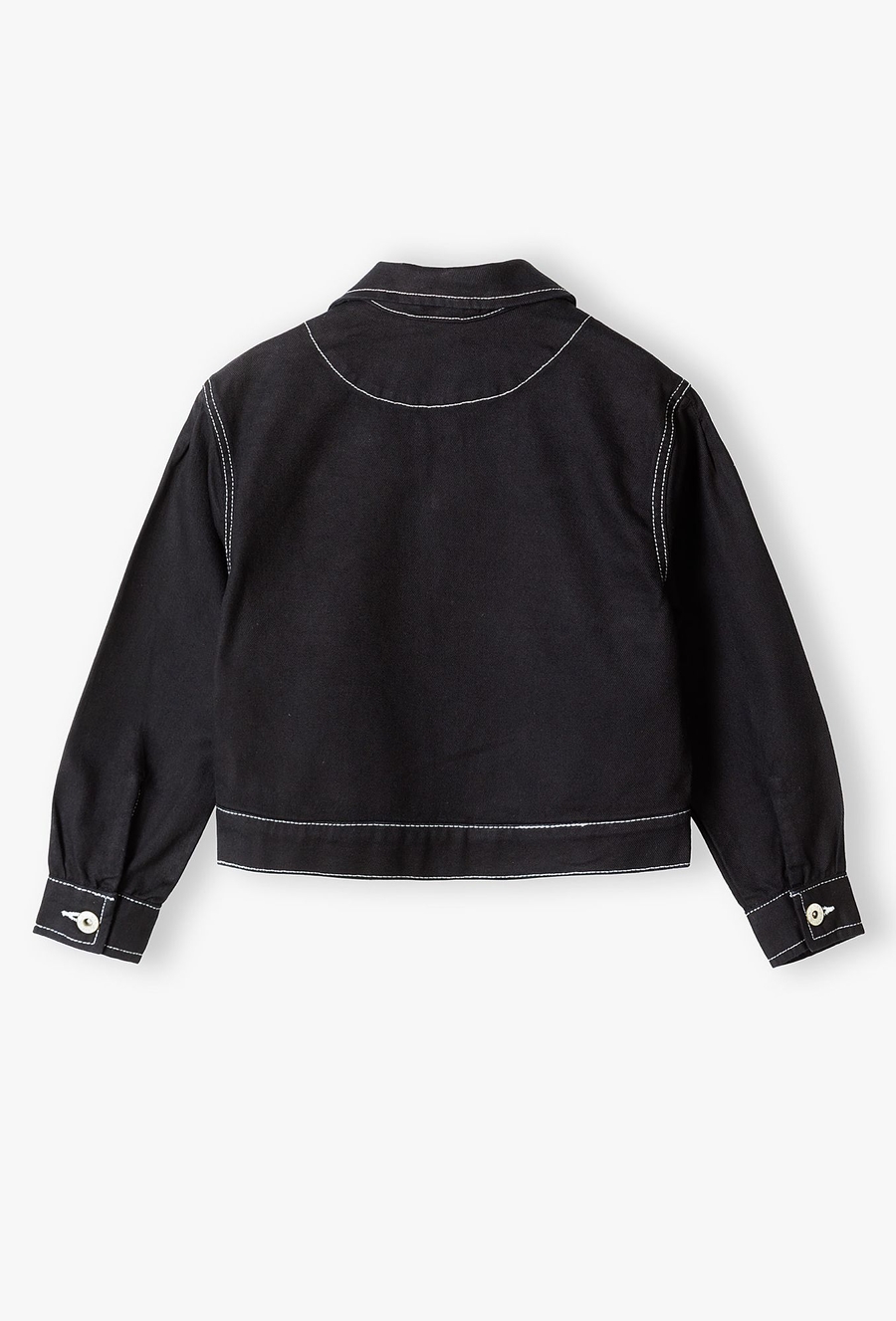 Jeansowa kurtka dziewczęca - czarna - Lincoln&Sharks