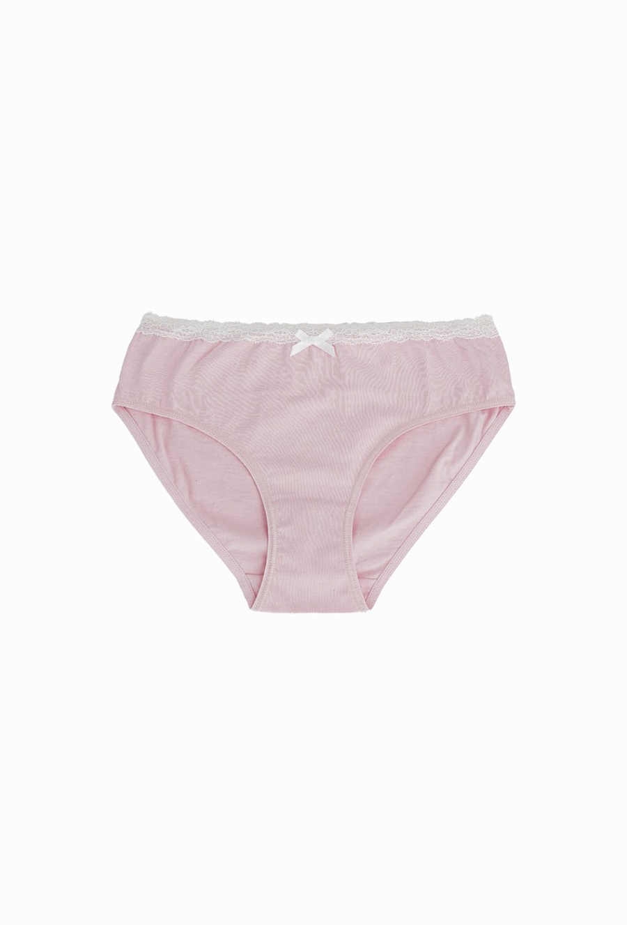 Majtki dziewczęce 3-pak – bawełna koronkowe wykończenie.