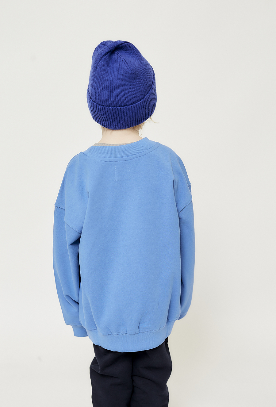 Niebieska bluza chłopięca - oversize