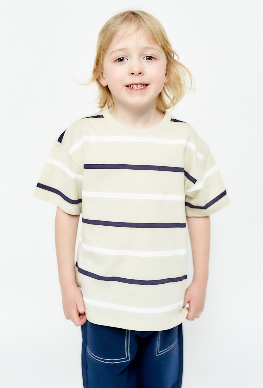 T-shirt chłopięcy w poziome paski