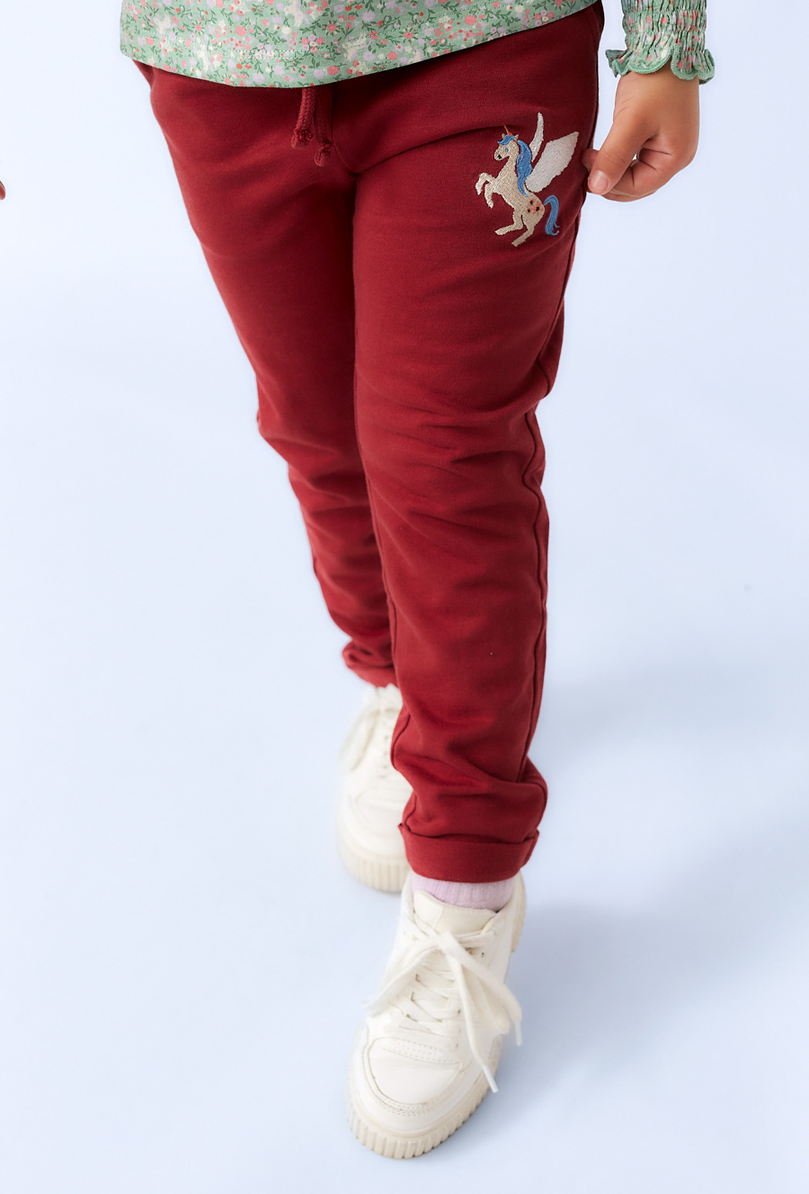 Spodnie dresowe dziewczęce z jednorożcem