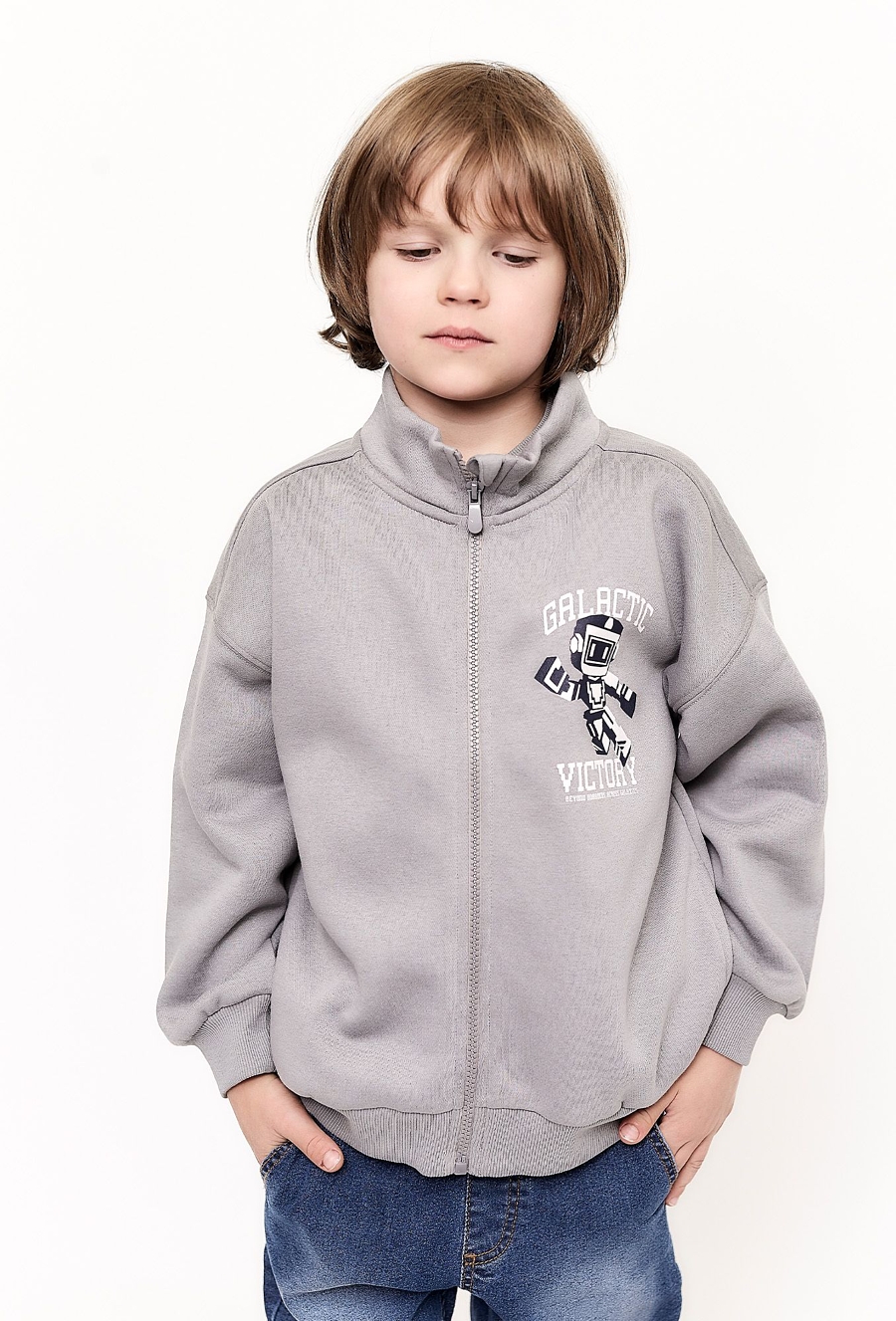 Bluza chłopięca ze stójką