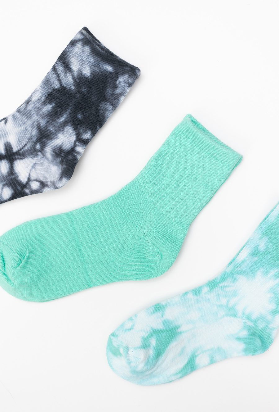 3-pak skarpetek za kostkę w stylu tie-dye