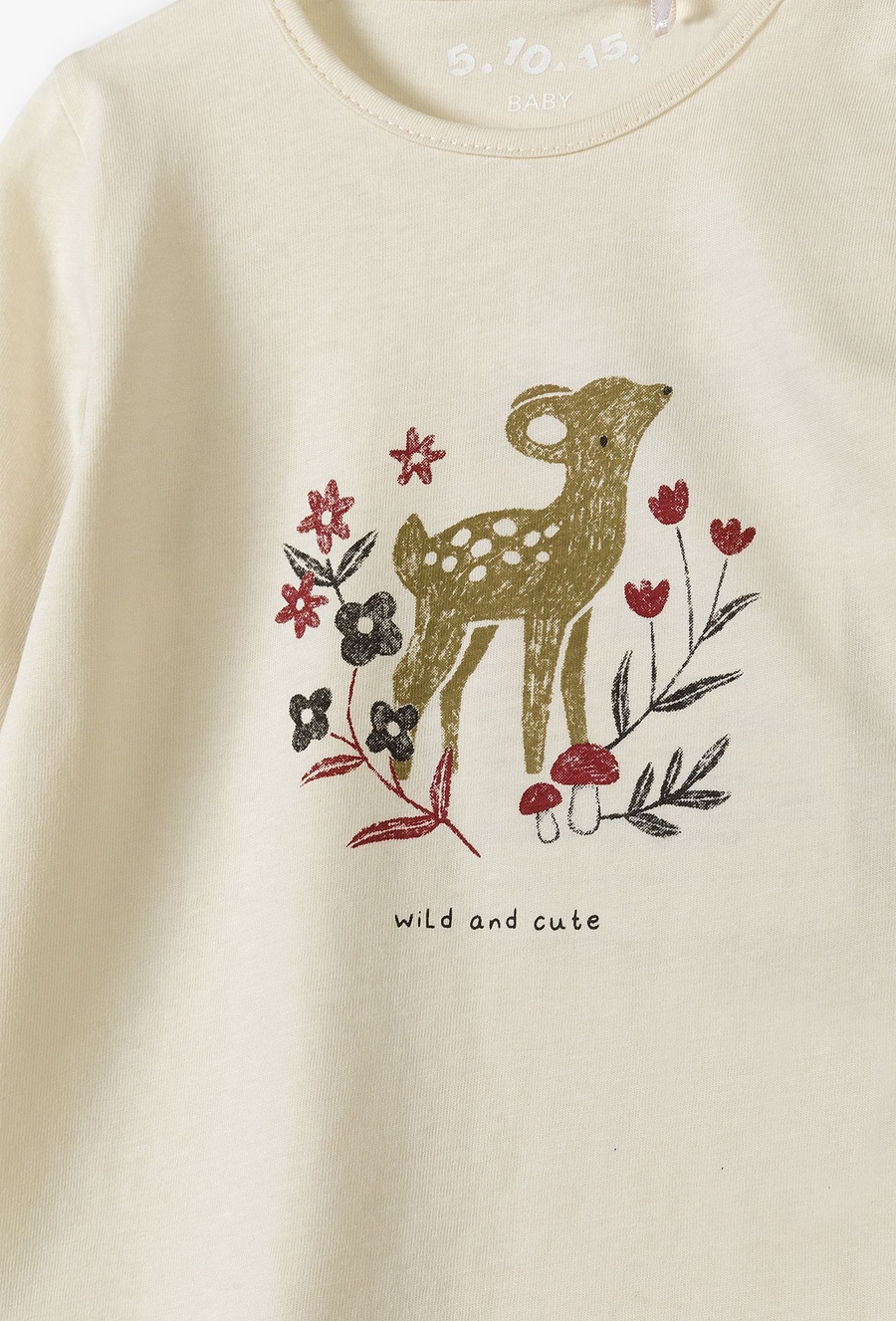 Bawełniana bluzka niemowlęca z nadrukiem