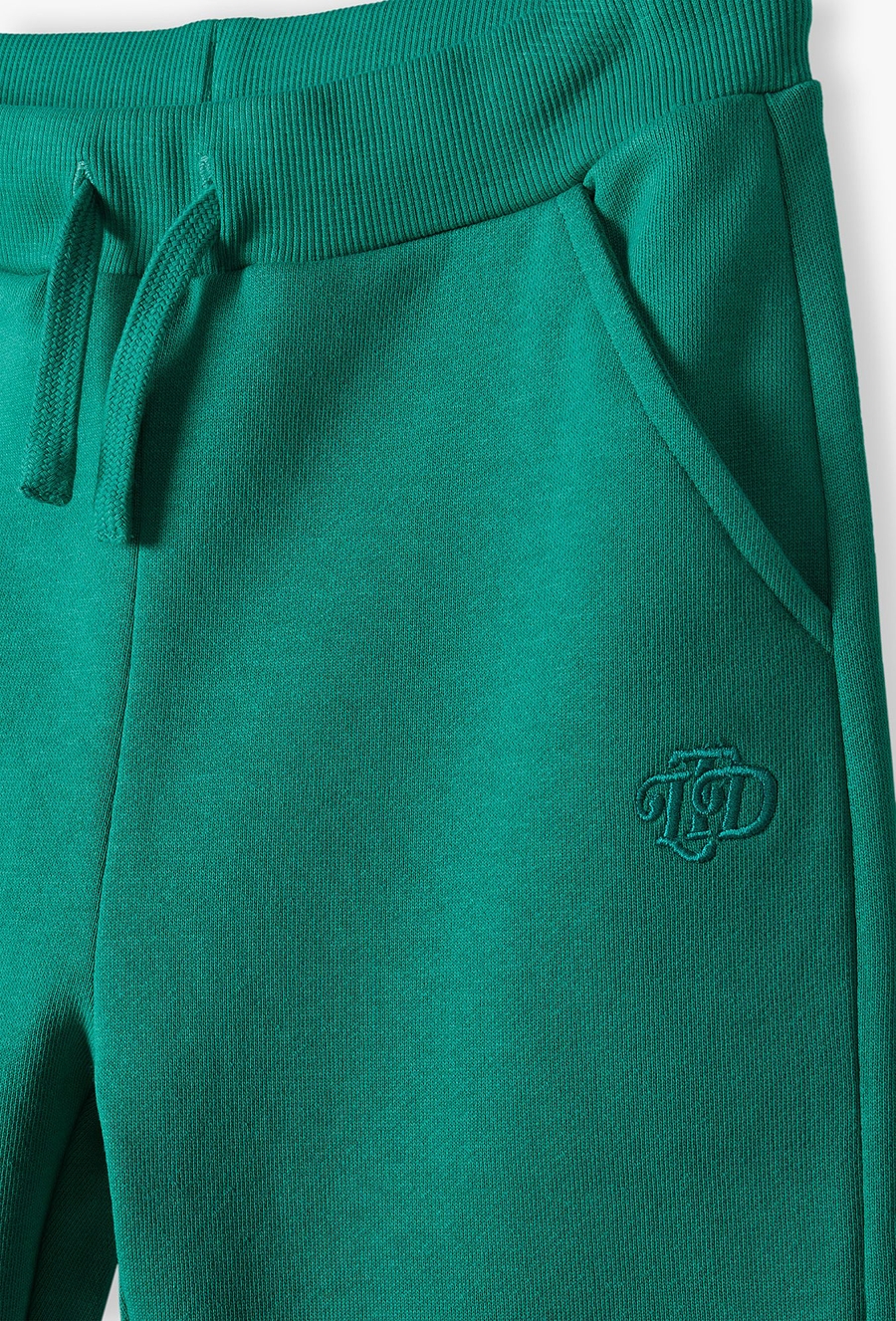 Zielone spodnie dresowe dla chłopca