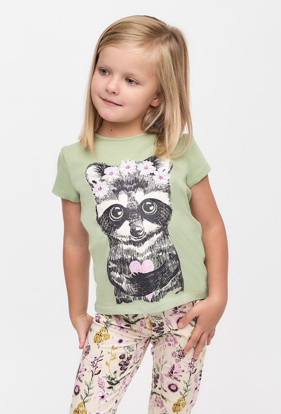 Koszulka z kotkiem dla dziewczynki - 510.15.