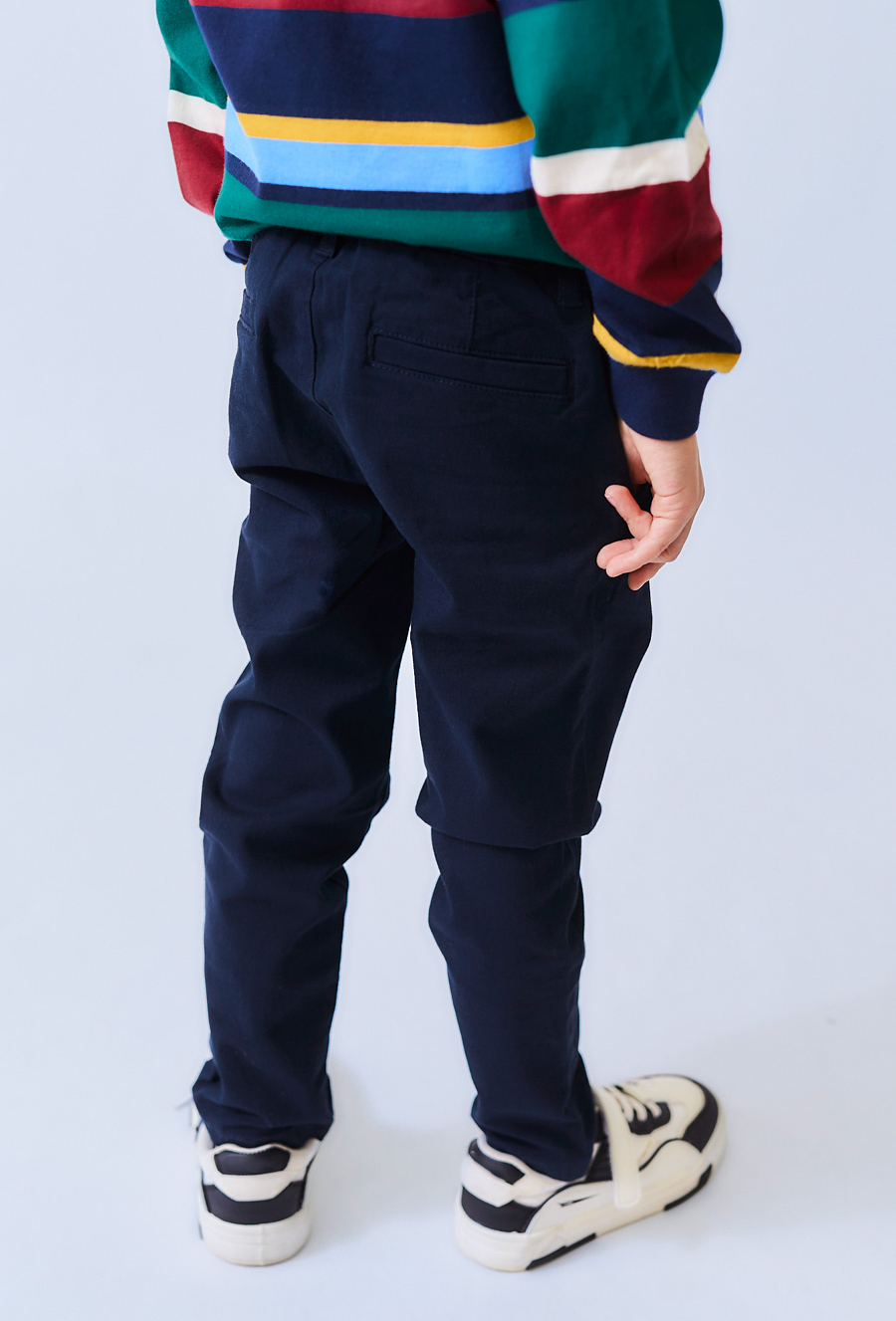 Granatowe spodnie chłopięce - klasyczny ój